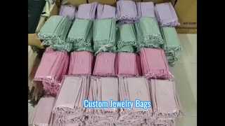 custom microfiber drawstring pouch