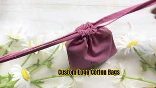 custom cotton drawstring dust bag
