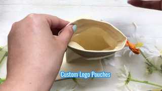 custom cotton twill drawstring pouch