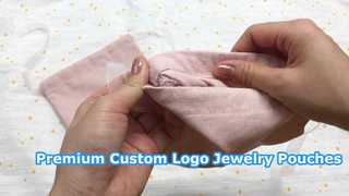 pink round bottom cotton canvas drawstring pouch